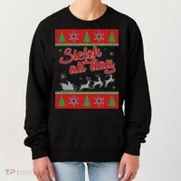 Sleigh All Day Ugly Christmas Women's Sweatshirt thumb 0