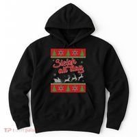 Sleigh All Day Ugly Christmas Hoodie thumb 0
