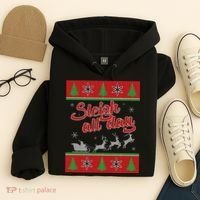 Sleigh All Day Ugly Christmas Hoodie thumb 4