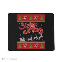 Sleigh All Day Ugly Christmas Mousepad thumb 0