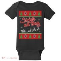 Sleigh All Day Ugly Christmas Baby Bodysuit thumb 0