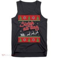 Sleigh All Day Ugly Christmas Tank Top thumb 0