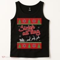 Sleigh All Day Ugly Christmas Tank Top thumb 2
