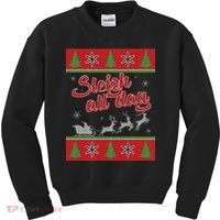 Sleigh All Day Ugly Christmas Kids Sweatshirt thumb 0