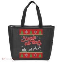 Sleigh All Day Ugly Christmas Tote Bag thumb 0