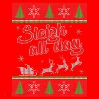 Sleigh All Day Ugly Christmas Santa Hat thumb 1