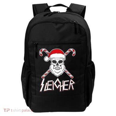 Sleigher Santa Candy Cane Skull Backpack