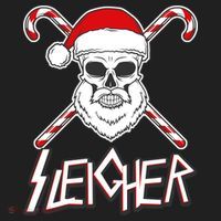 Sleigher Santa Candy Cane Skull Hat thumb 2