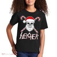Sleigher Santa Candy Cane Skull Kids T-Shirt thumb 2