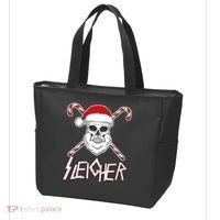 Sleigher Santa Candy Cane Skull Tote Bag thumb 3