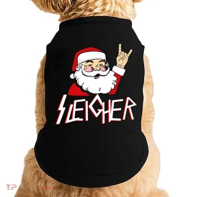 Sleigher Santa Rocks Doggie Tank