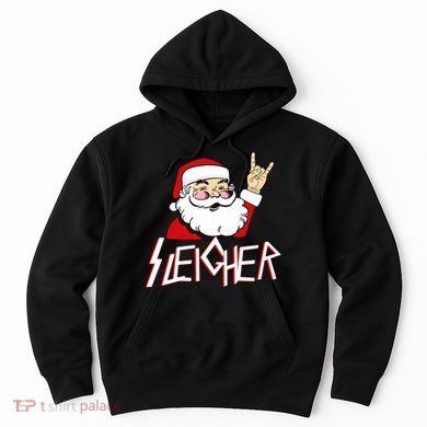 Sleigher Santa Rocks Hoodie