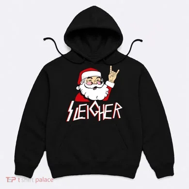 Sleigher Santa Rocks Hoodie