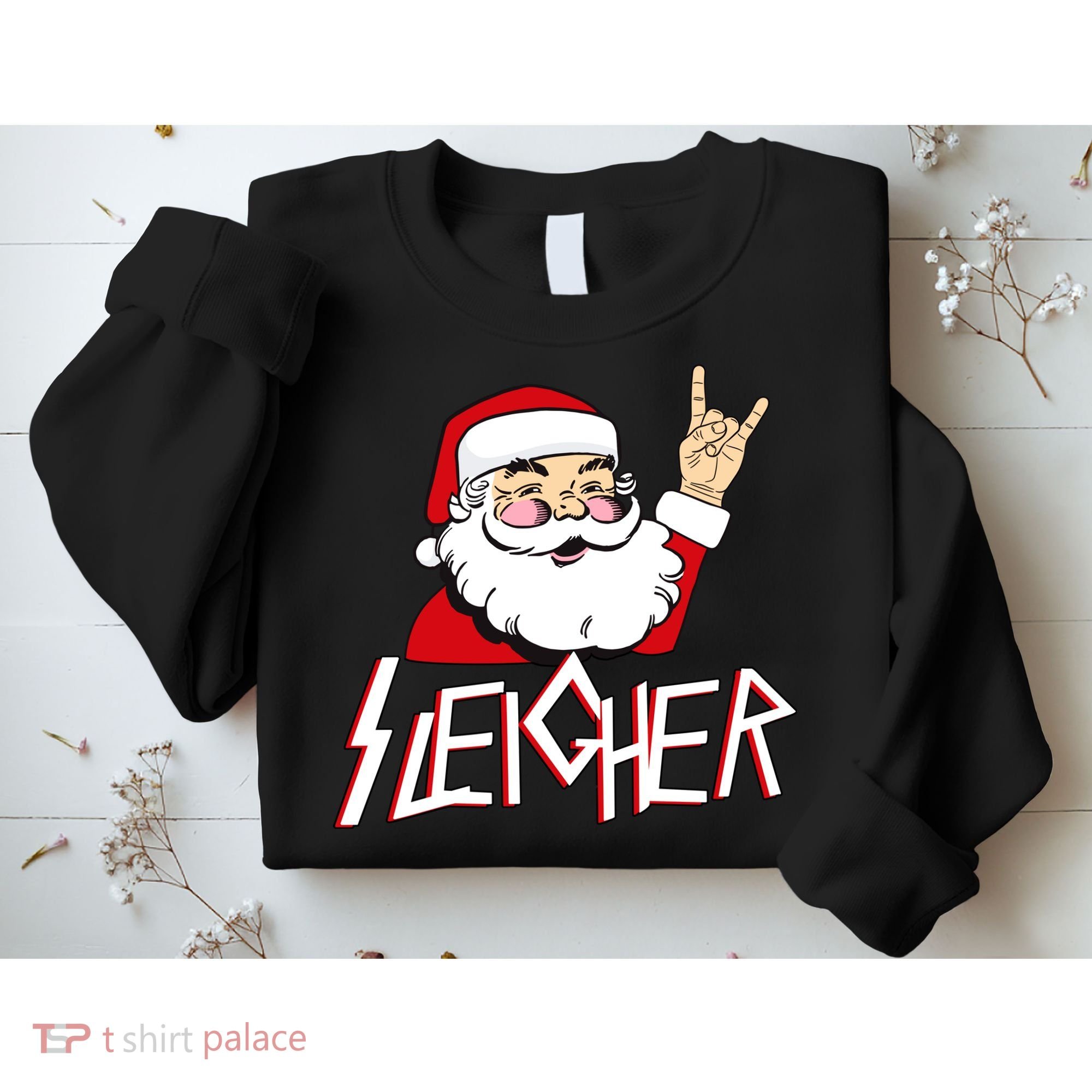 Sleigher Santa Rocks Sweatshirt