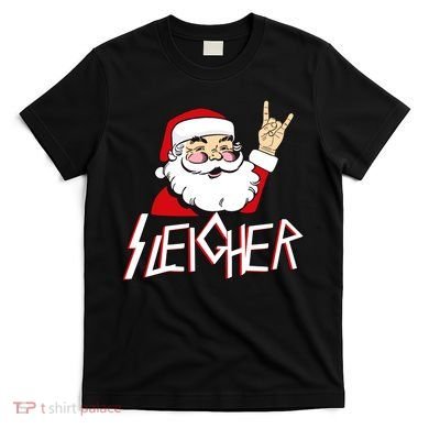 Sleigher Santa Rocks T-Shirt