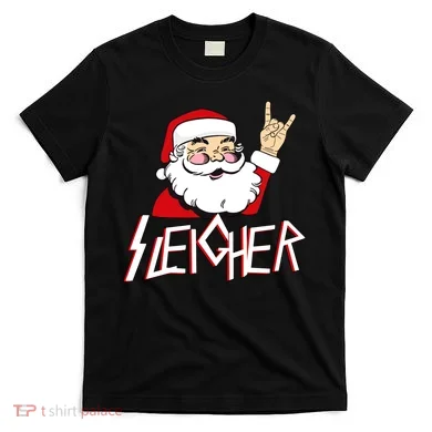 Sleigher Santa Rocks T-Shirt