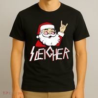 Sleigher Santa Rocks T-Shirt thumb 3