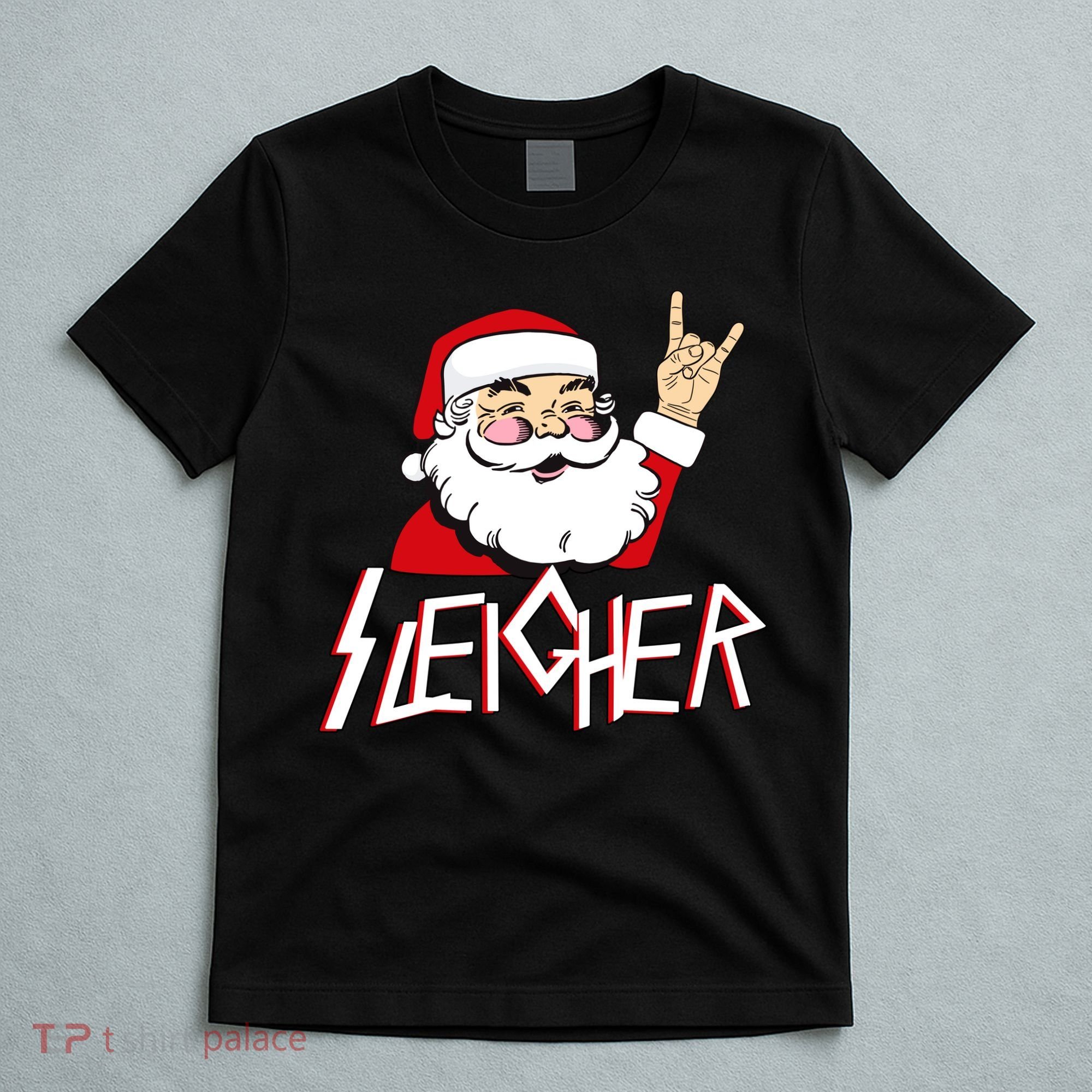 Sleigher Santa Rocks T-Shirt