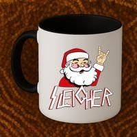 Sleigher Santa Rocks Coffee Mug thumb 2
