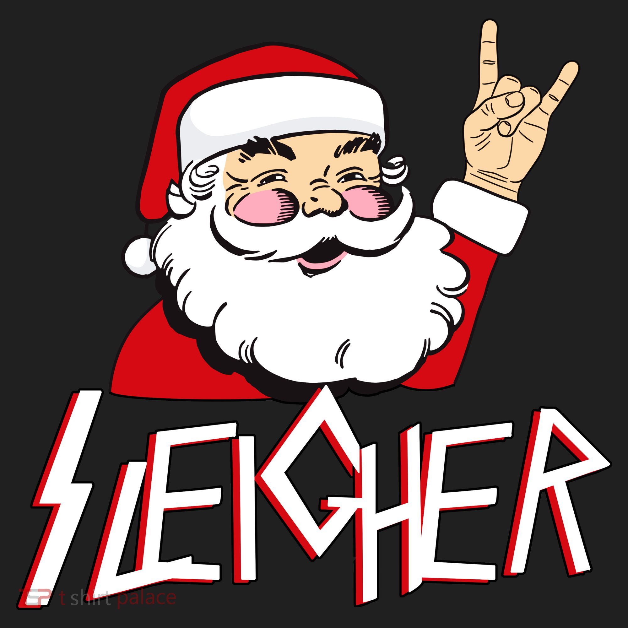 Sleigher Santa Rocks Beanie