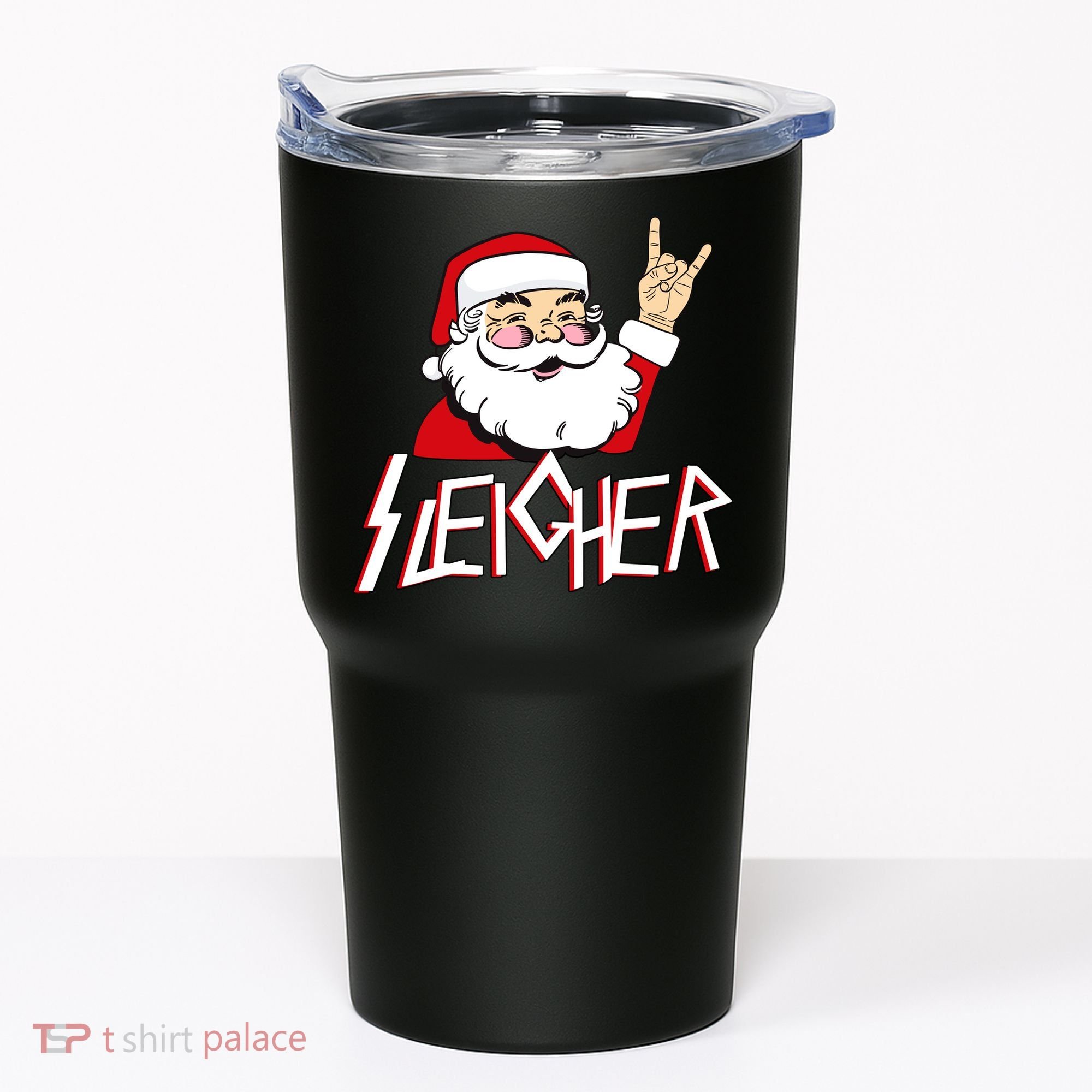 Sleigher Santa Rocks Tumbler