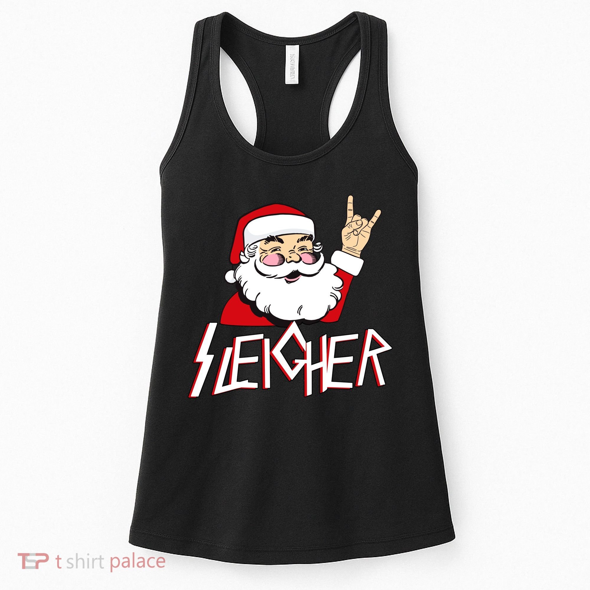 Sleigher Santa Rocks Women's Tank Top