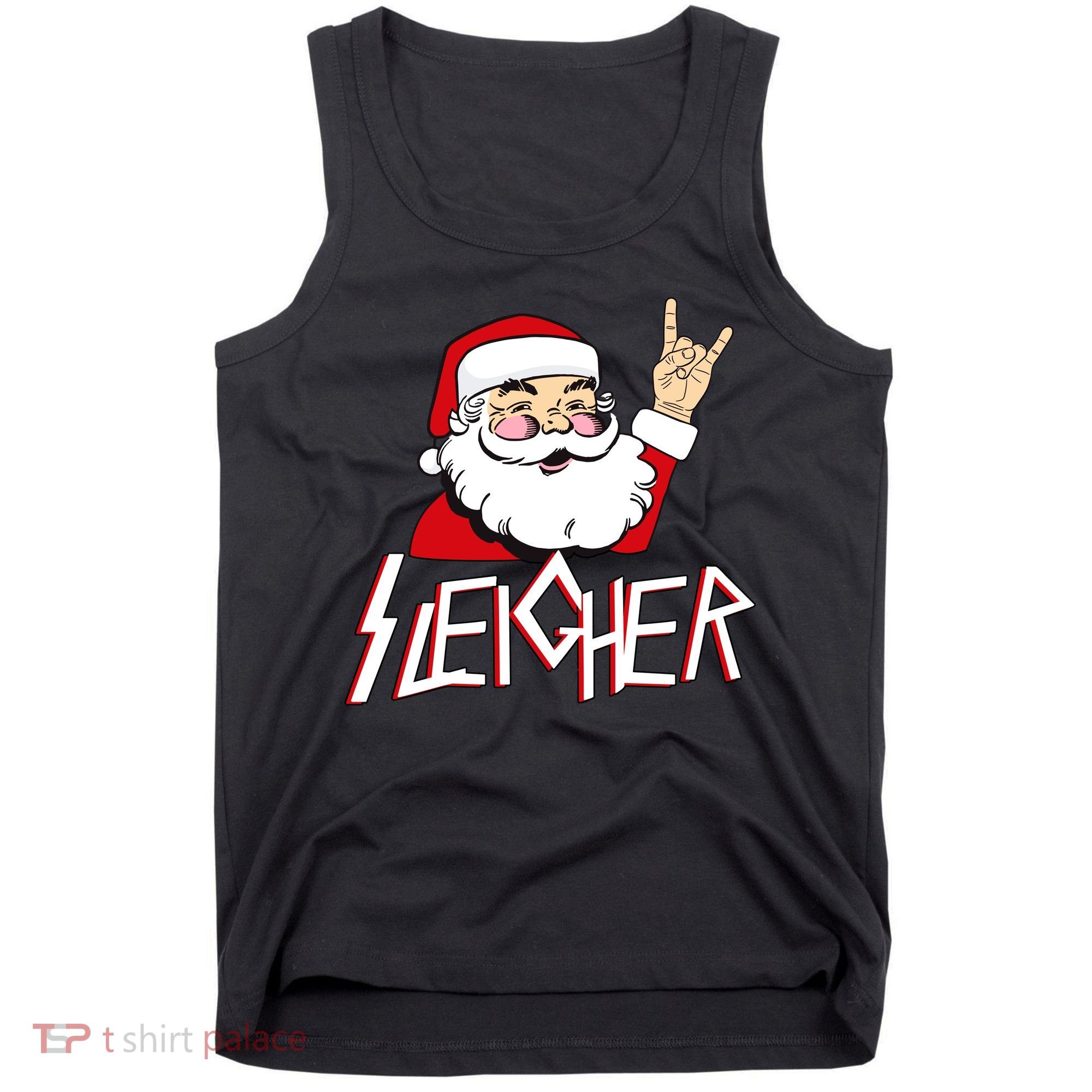 Sleigher Santa Rocks Tank Top