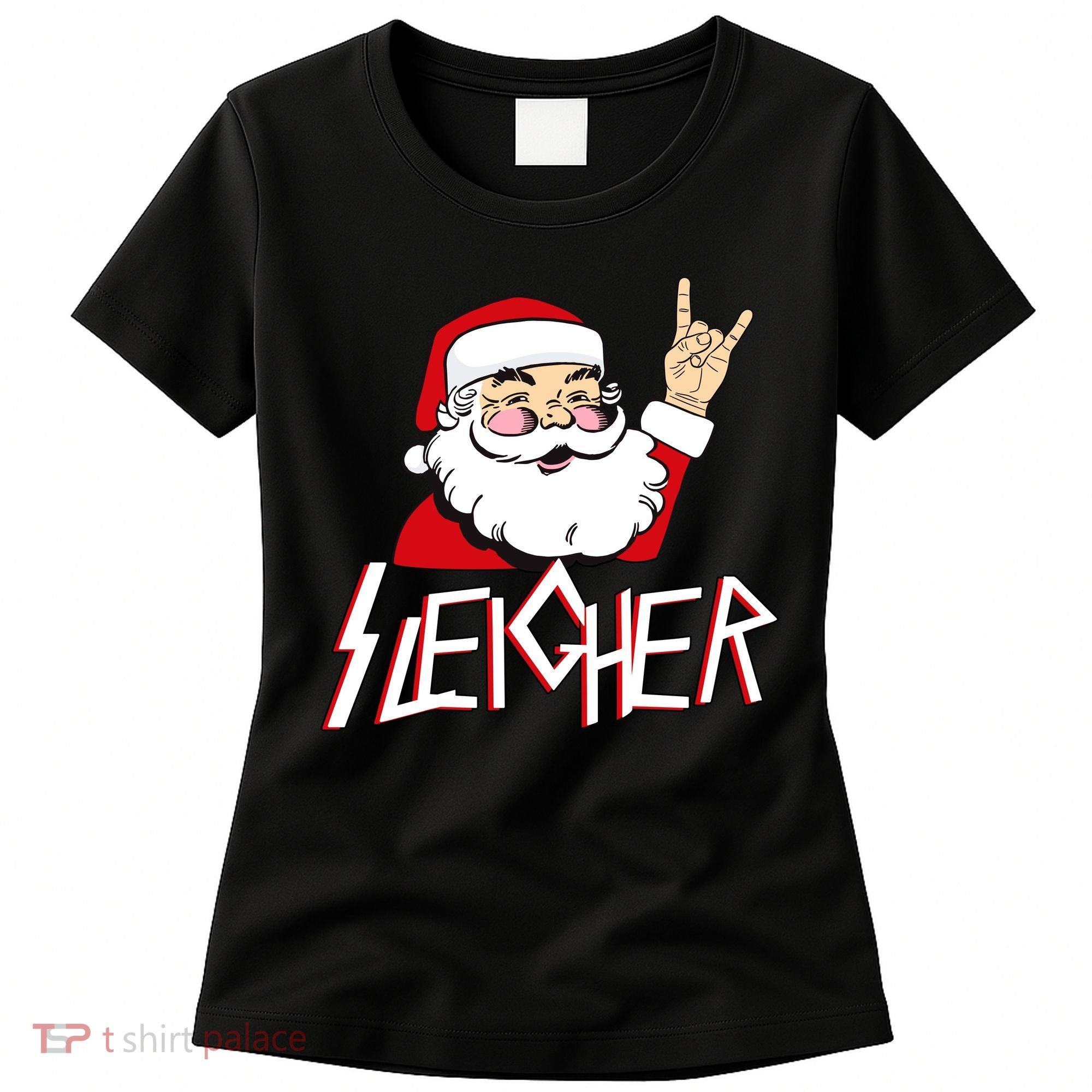 Sleigher Santa Rocks Women's T-Shirt