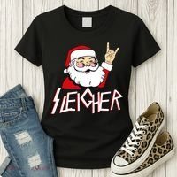 Sleigher Santa Rocks Women's T-Shirt thumb 3