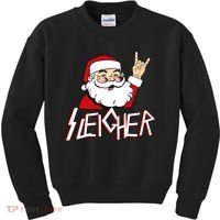 Sleigher Santa Rocks Kids Sweatshirt thumb 0