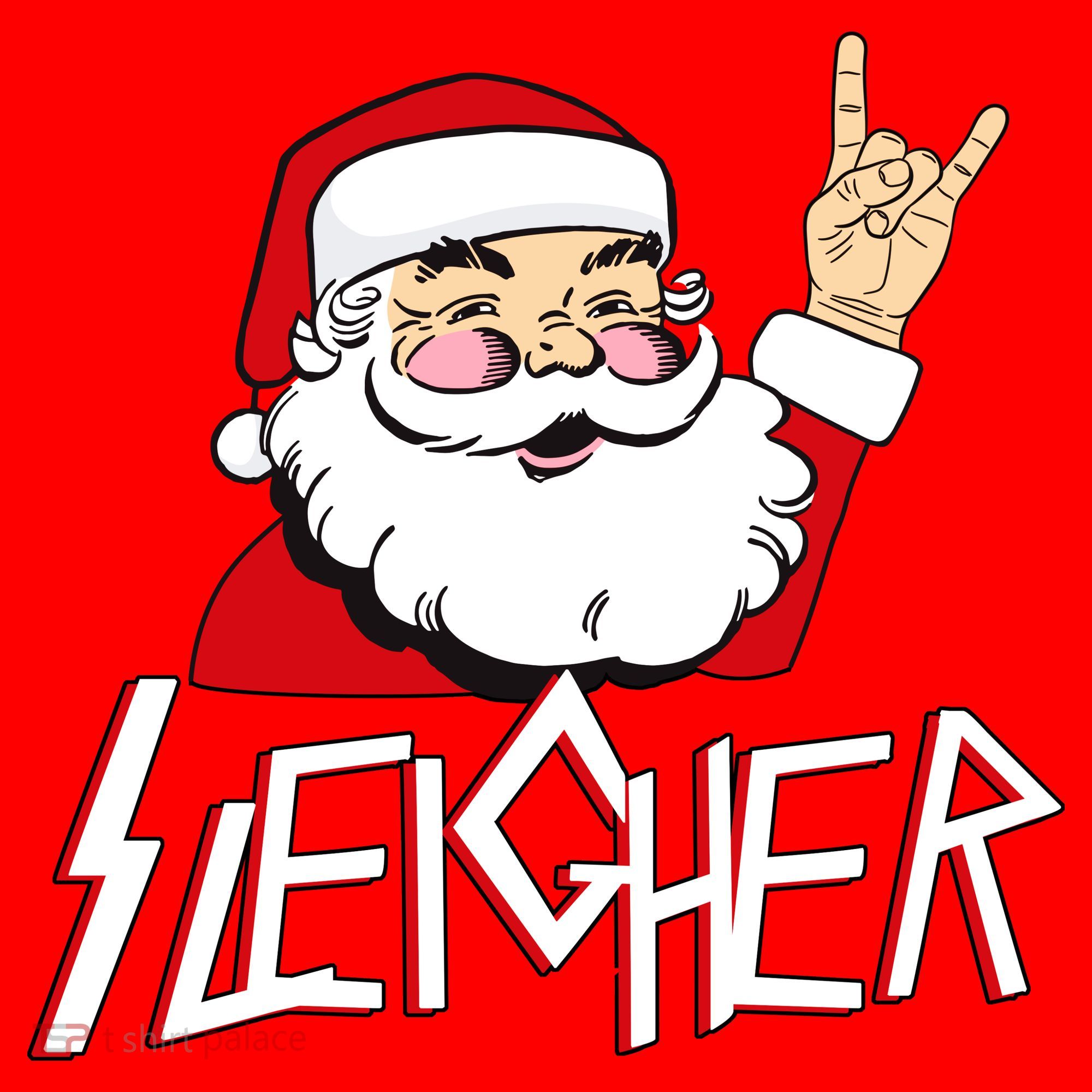 Sleigher Santa Rocks Santa Hat