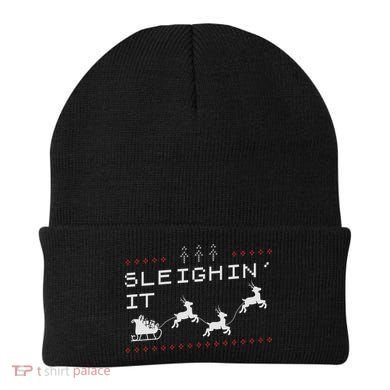 Sleighin It Ugly Christmas  Beanie