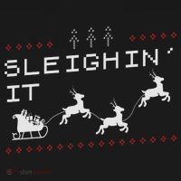 Sleighin It Ugly Christmas  Women's Hoodie thumb 2
