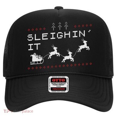 Sleighin It Ugly Christmas  Hat