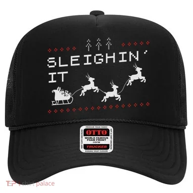 Sleighin It Ugly Christmas  Hat