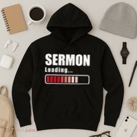 Sermon Loading Funny Pastor Preacher Minister Clergy Hoodie thumb 3