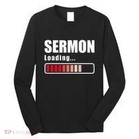 Sermon Loading Funny Pastor Preacher Minister Clergy Long Sleeve Shirt thumb 0