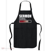 Sermon Loading Funny Pastor Preacher Minister Clergy Apron thumb 0