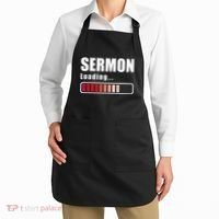 Sermon Loading Funny Pastor Preacher Minister Clergy Apron thumb 2