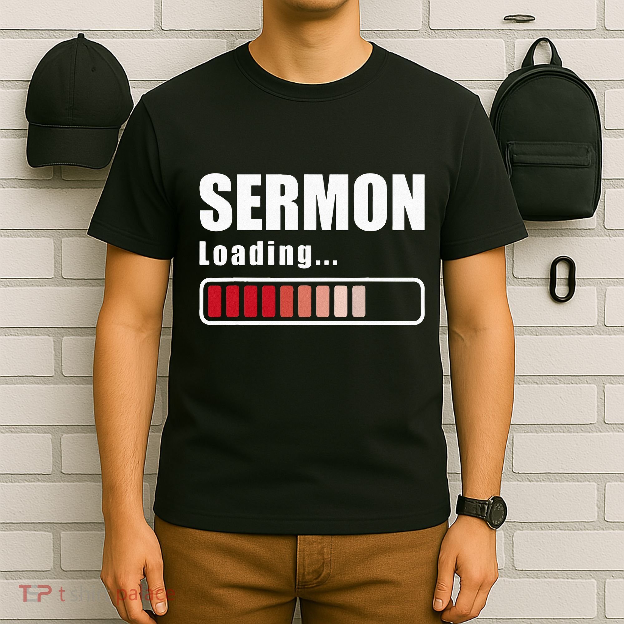 Sermon Loading Funny Pastor Preacher Minister Clergy T-Shirt