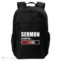 Sermon Loading Funny Pastor Preacher Minister Clergy Backpack thumb 0
