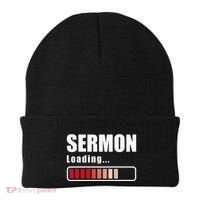 Sermon Loading Funny Pastor Preacher Minister Clergy Beanie thumb 0
