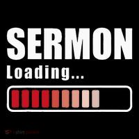 Sermon Loading Funny Pastor Preacher Minister Clergy Ornament thumb 1