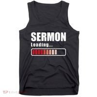 Sermon Loading Funny Pastor Preacher Minister Clergy Tank Top thumb 0