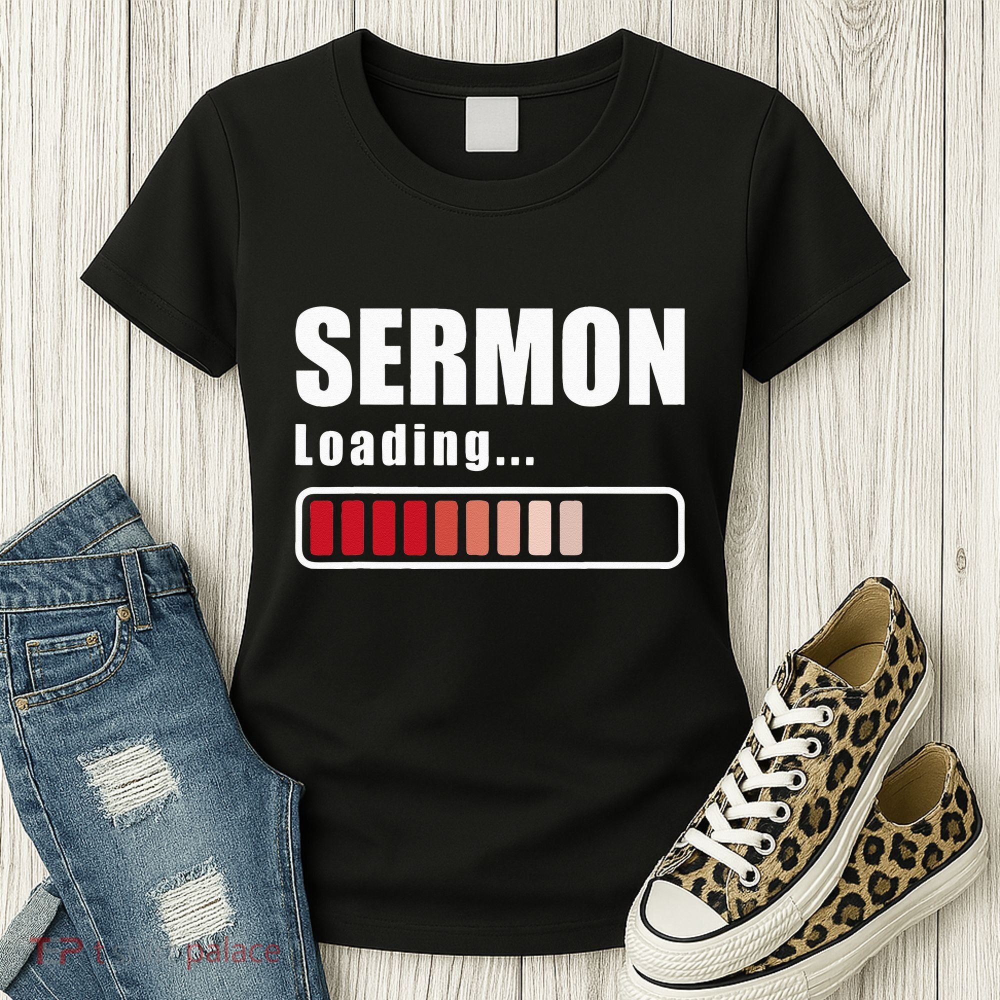 Sermon Loading Funny Pastor Preacher Minister Clergy Women's T-Shirt
