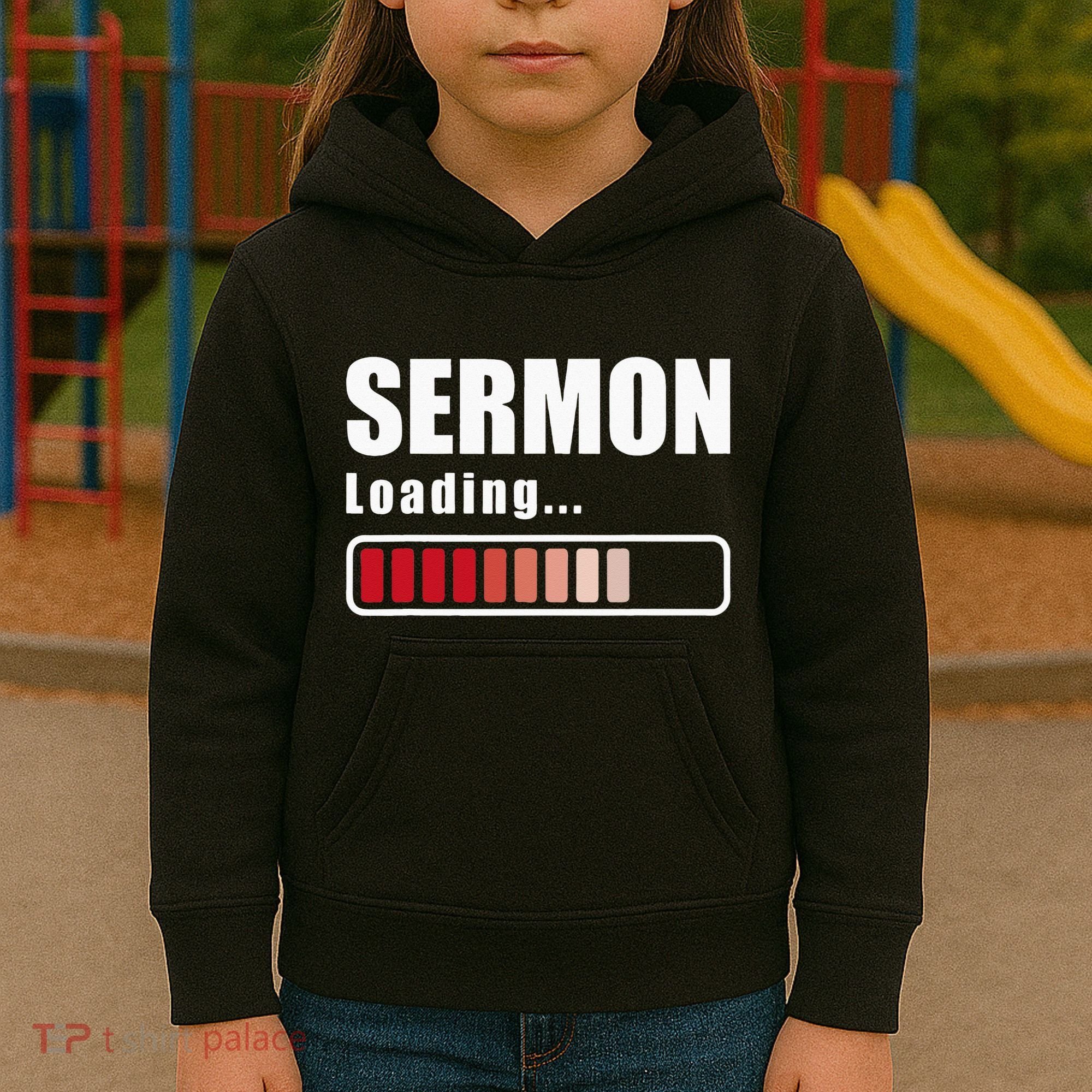 Sermon Loading Funny Pastor Preacher Minister Clergy Kids Hoodie