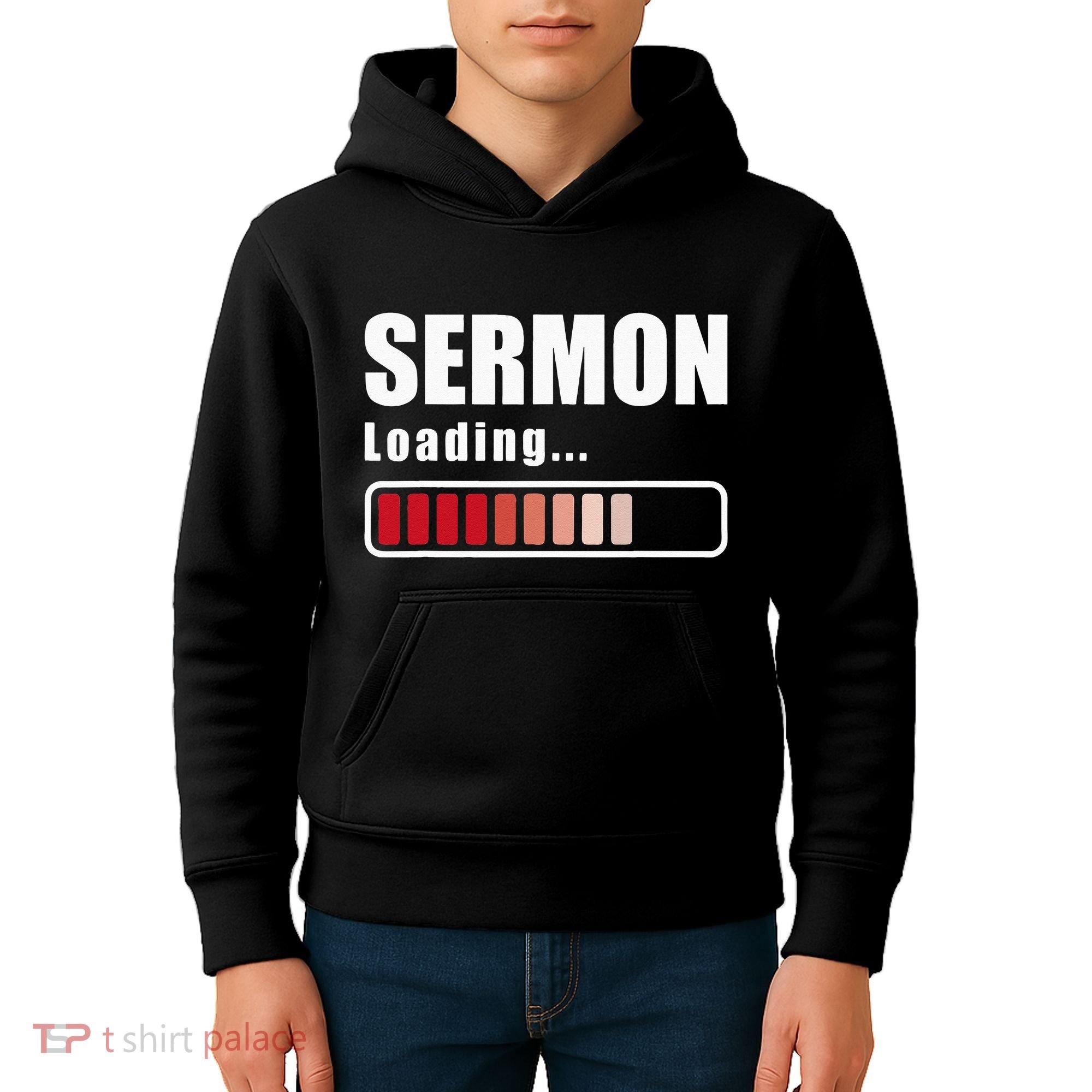 Sermon Loading Funny Pastor Preacher Minister Clergy Kids Hoodie