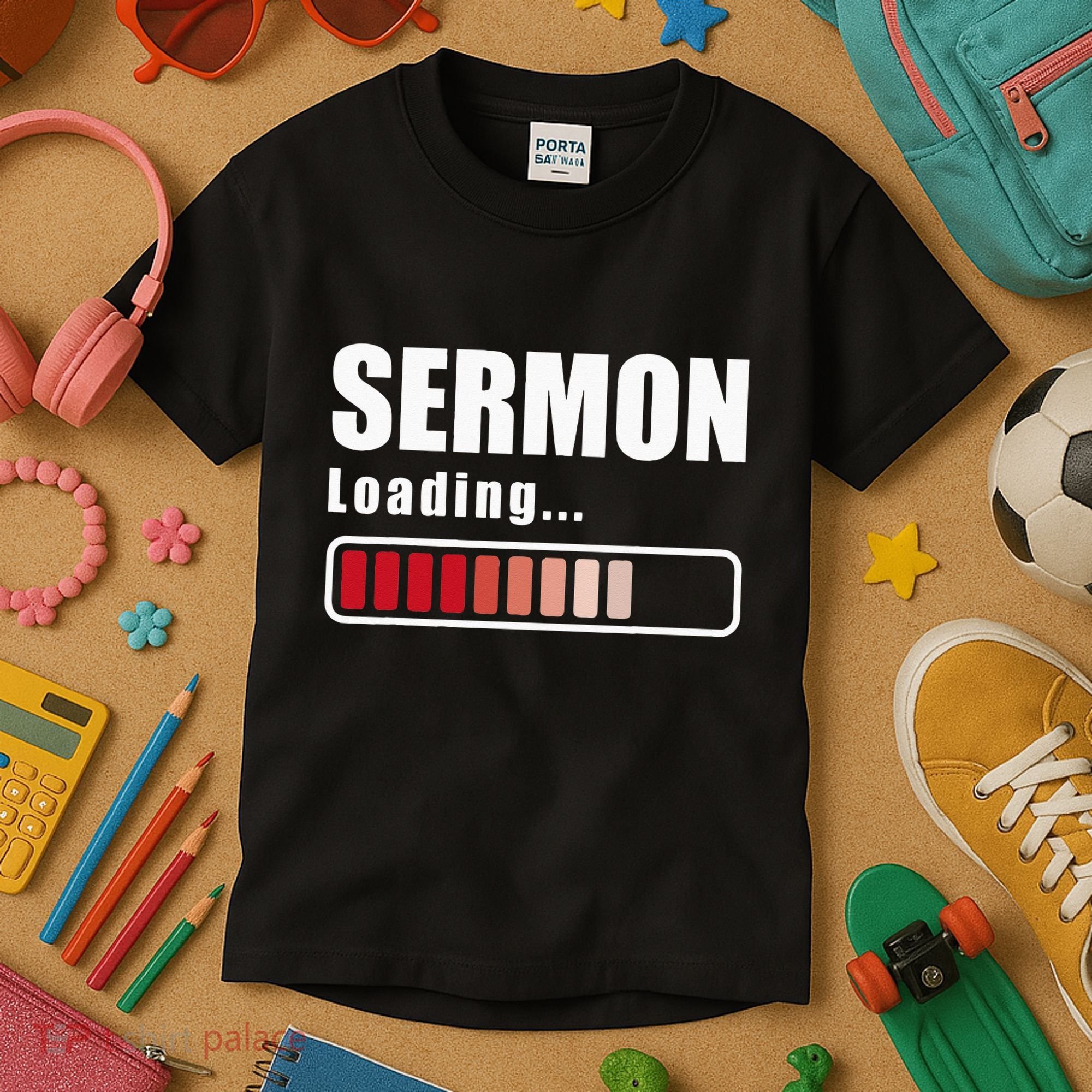 Sermon Loading Funny Pastor Preacher Minister Clergy Kids T-Shirt