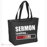 Sermon Loading Funny Pastor Preacher Minister Clergy Tote Bag thumb 2