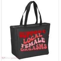 Support Local Female Orgasms Groovy Tote Bag thumb 2